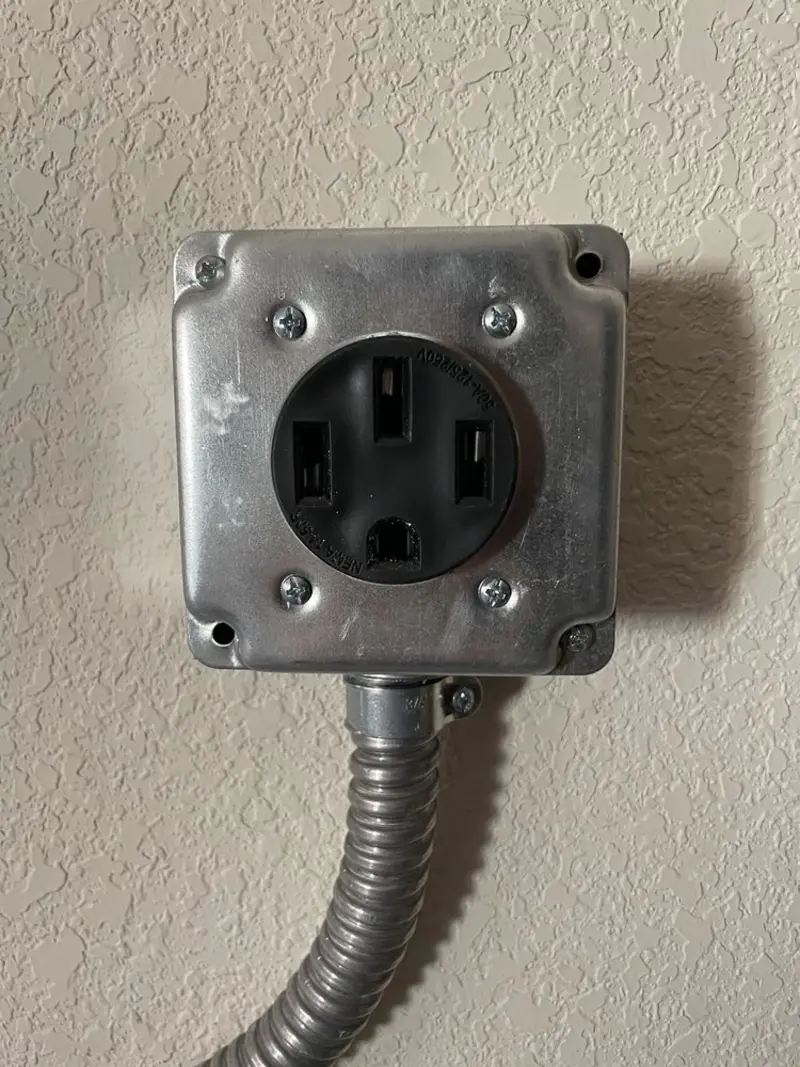 NEMA 14-50 outlet installed for Smart Home Electrical in Selmer